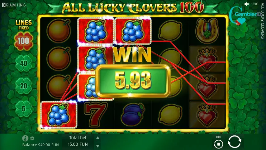 All Lucky Clovers 100 — capture d'écran