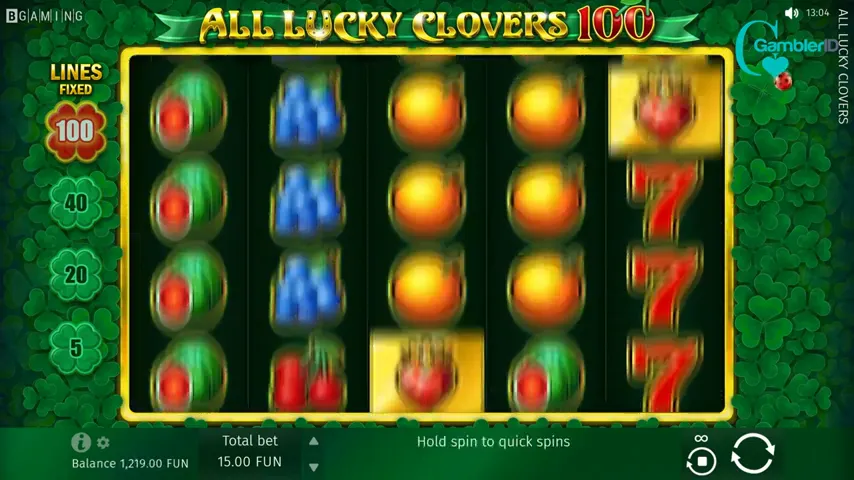 All Lucky Clovers 100 — capture d'écran