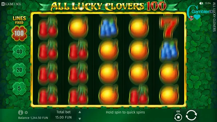 All Lucky Clovers 100 — capture d'écran