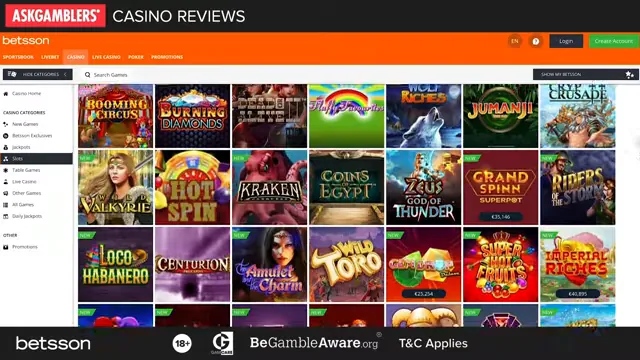 Betsson — casino en ligne