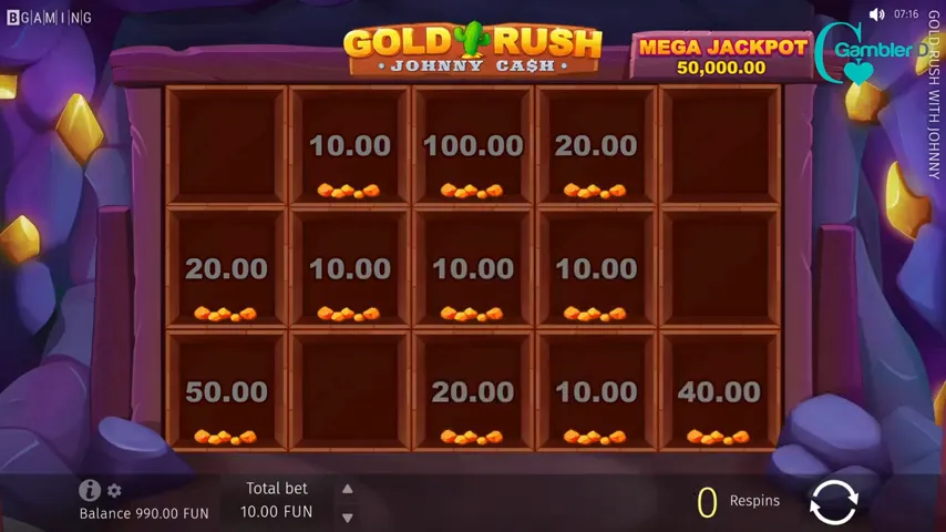 Gold Rush with Johnny Cash — capture d'écran